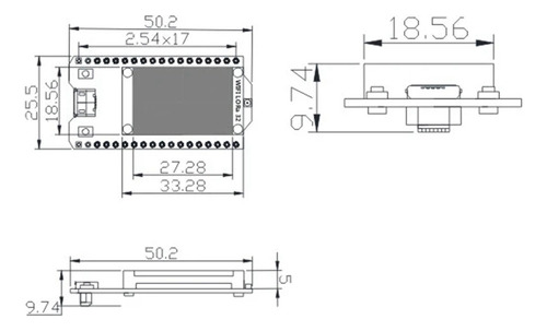 Pantalla Oled Heltec 868 Mhz-915 Mhz Sx1262 Esp32 Lora De 0.