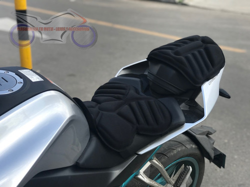 Imagen 5 de 8 de Cojin Moto Kit 2 Piezas Comodo Practico Ajustable Universal