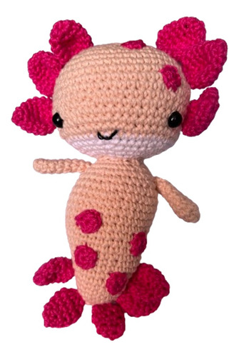 Ajolote Rosa Amigurumi