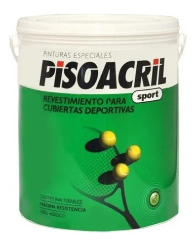 Revestimiento Acrilico Pisos Deportivos Pisoacril Sport 4 L