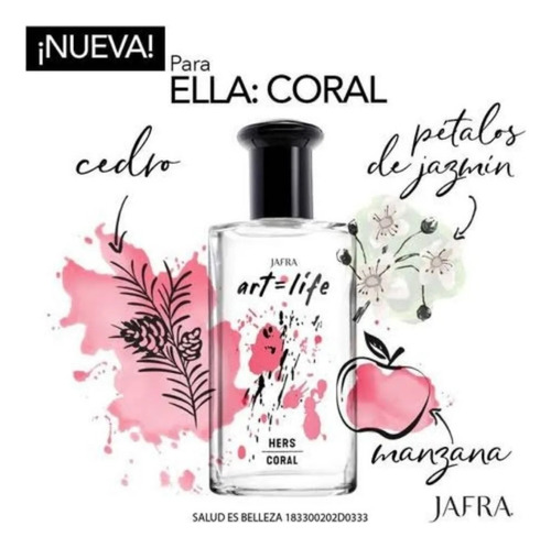 Perfume Jafra Art Life Coral 50 Ml Original 