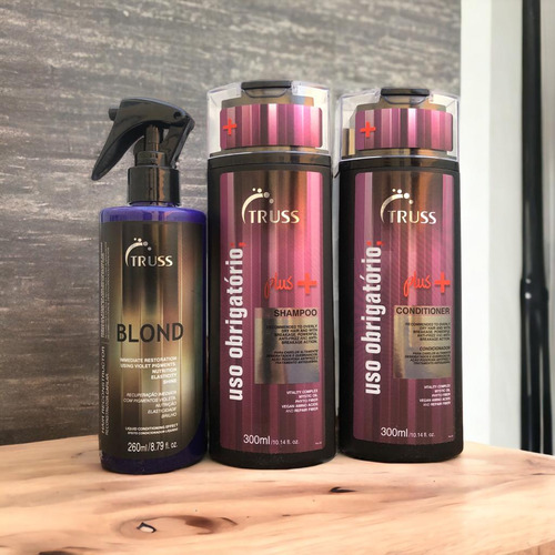 Plus Mais Shampoo E Condicionador 300ml + Blond 260ml Truss
