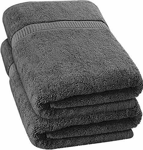 Toallas Lujosa De Baño Jumbo - Utopia Towels - Gris X2 Und