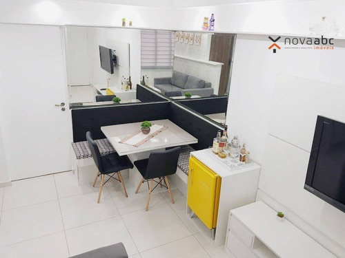 Imagem 7 de 22 de Apartamento Com 2 Dormitórios À Venda, 53 M² Por R$ 270.000,00 - Vila Scarpelli - Santo André/sp - Ap3182