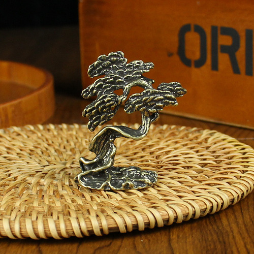 Cnn Decoración Mesa Té Cobre Con Adornos Pino Y Bien
