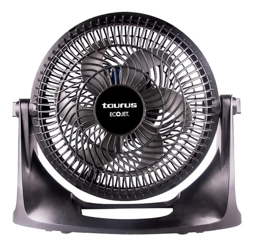 Ventilador de mesa y pared Taurus Oasis negro con 6 aspas color  gris, 10" de diámetro 127 V