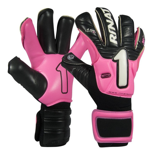 Imagen 1 de 6 de Guante De Portero Rinat Imperator Pro Adulto Negro Rosa