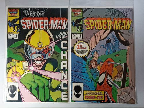 Web Of Spiderman - Lote De 14 Cómics En Inglés - 80's Y 90's