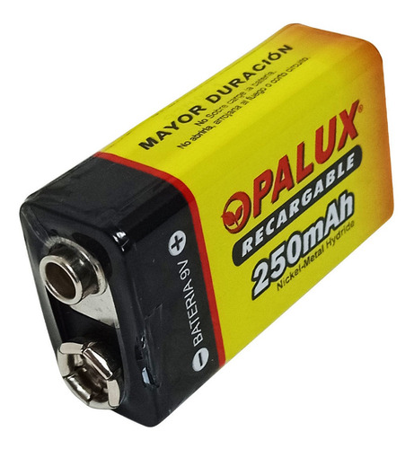 Batería Recargable 9v 250mah Opalux