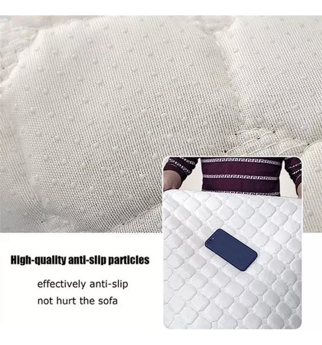 H Capa De Sofa 2 E 3 Lugares 90x90cm Elástica Antiderrapante