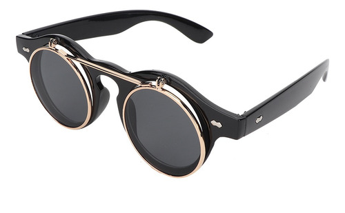 Gafas De Sol Con Montura Redonda, Estilo Punk Y Vintage