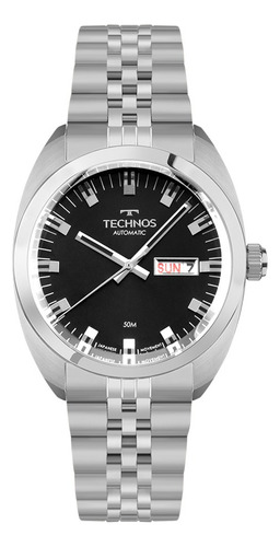 Relógio Technos 8205oo/1p Automático 8205oo 1p Aço Prateado