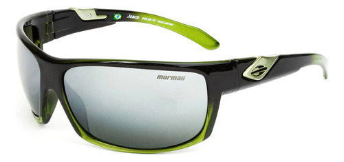 Óculos De Sol Mormaii Joaca Verde Translucido E Preto Brilho