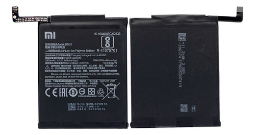 Batería Xiaomi Redmi 6a Bn37 (3.85v-3000mah) 11.50w