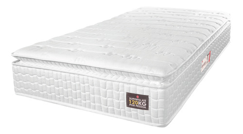 Colchão Espuma D33 Pillow Top Van Gogh 88x188x24cm Hellen Cor Branco