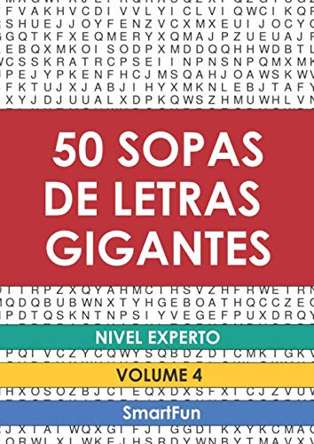 50 Sopas De Letras Gigantes - Nivel Experto: Volume 4