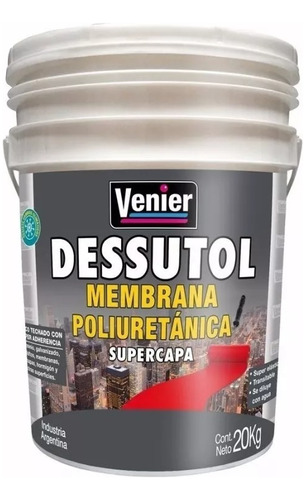 Membrana Liquida Con Poliuretano Dessutol 20kg Colores - Fc