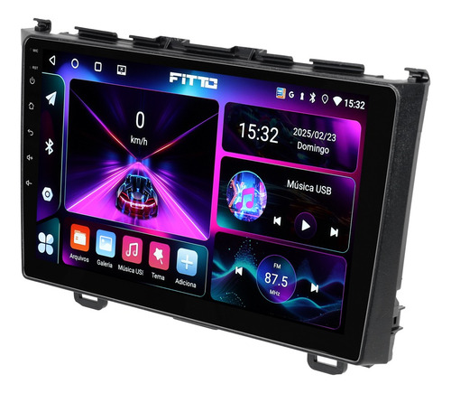 Multimidia Honda Crv 2007/2011 Android 14 2gb/64gb 9p