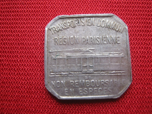 Francia 10 Centimes 1921 Paris Transporte 