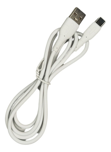 Cable Tipo C Usb 1m Marca Soul Para Samsung Carga Rapida Color Blanco