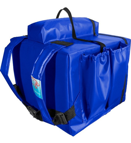 Imagem 4 de 6 de Bolsa Mochila Bag Lona Sintética Isopor 35cm Revestido Pizza