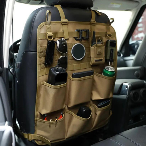 Organizador Genérico Para Asiento Trasero De Coche, Caqui