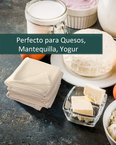 Imagen 4 de 5 de Tela Para Queso Bouquet Garni Lino Natural Cheese Cloth