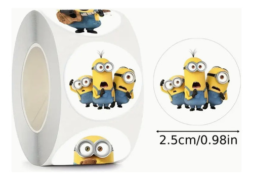 Pegatinas De Minions Stickers 8 Diseños Calcomanías 500pzas