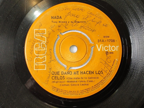 Vinilo Single De Nada Que Daño Me Hacen Los Celos(w142