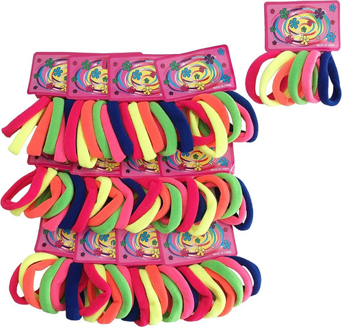 Xuxinha rabicó elastico tipo meia colorida kit com 720 unidades