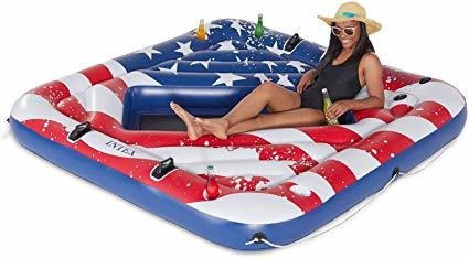 Bandera Americana Intex Inflable 2 Persona Piscina Tubo Del 