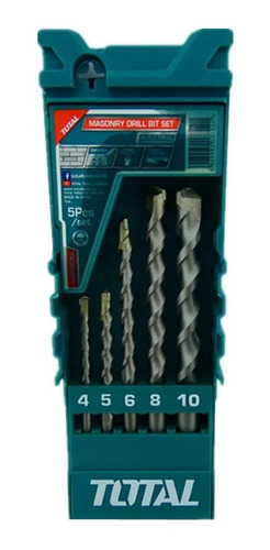 Kit Set Juego Brocas Para Concreto 5 Piezas Total Tacsd5051