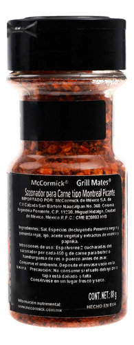 Sazonador De Azucar Morena Grill Mates Mc Cormick 88 Grs