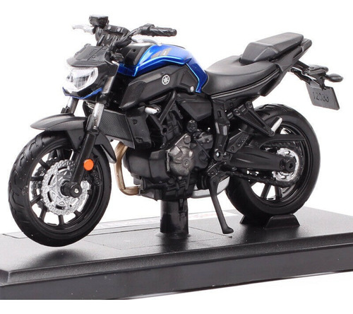 Maisto Compatible Con Yamaha 2018 Mt-07 1/18 Azul Modelo