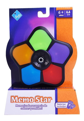 Imagen 1 de 7 de Juego De Memoria Con Luz Y Sonido Memo Star Duende Azul 7530