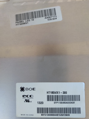 Painel Led 19 Ht185wx1 - Semp Toshiba Mle1956w