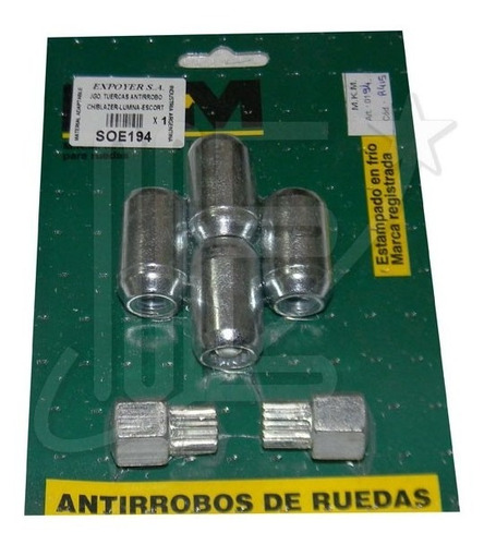 Juego De Tuercas Antirrobo Chevrolet Blazer Lumina