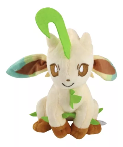 Eevee Evoluções Kit com 2 Pelúcias Pokemon Eevee e Leafeon - Manú