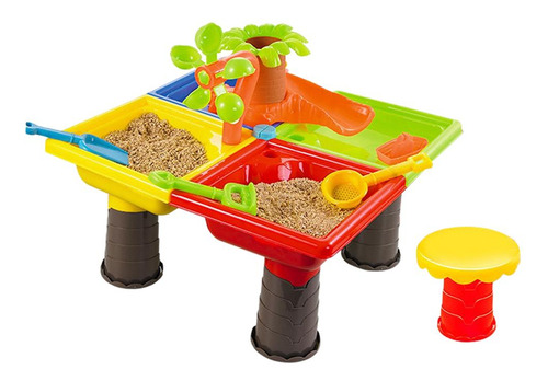 Mesa De Arena De Juguete Para Niños, Caja De Los 45x45x35cm