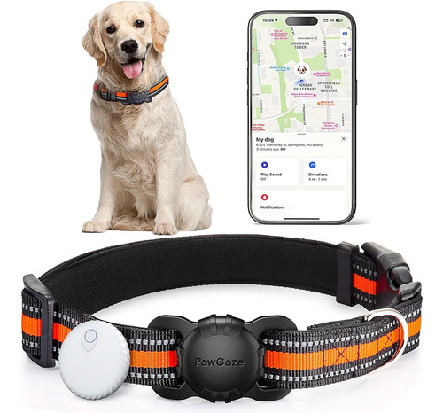 Collar Rastreador Mascotas, Compatible Con Findmy (solo Ios)