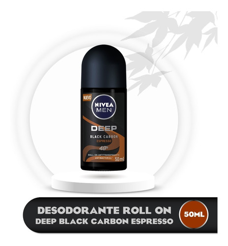 Desodorante Roll-on Nivea Con Carbón Negro 50ml