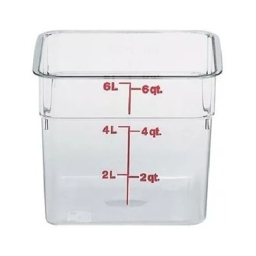 Recipiente Cuadrado Policarbonato Cambro 5,7 Litros