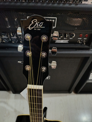 Guitarra Electroacústica Eko Ranger Okm Negro Diestro Wengué (Usado)