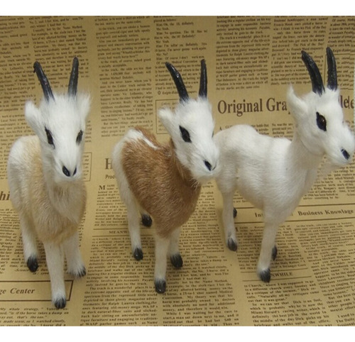 Imagen 11 de 11 de Figuras De Animales De Cabra Real Stanidng Faux Modelo