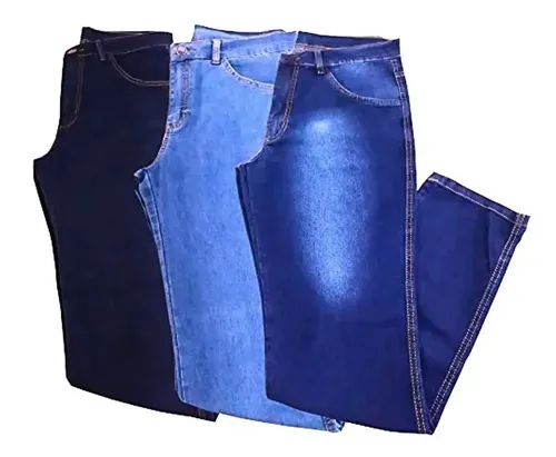 Kit 3 Calça Jeans Tradicional Masculina A Pronta Entrega