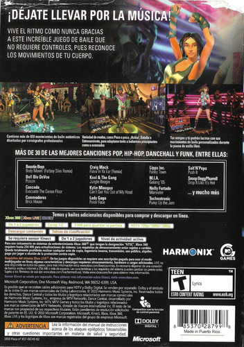 Dance Central Para Xbox 360 (Usado)