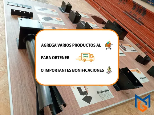 Base Atornillable 4x4 Metal Tiradores Madera