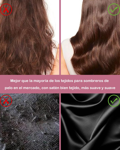 2 Piezas Gorro Para Dormir, Gorro De Seda Para Dormir,