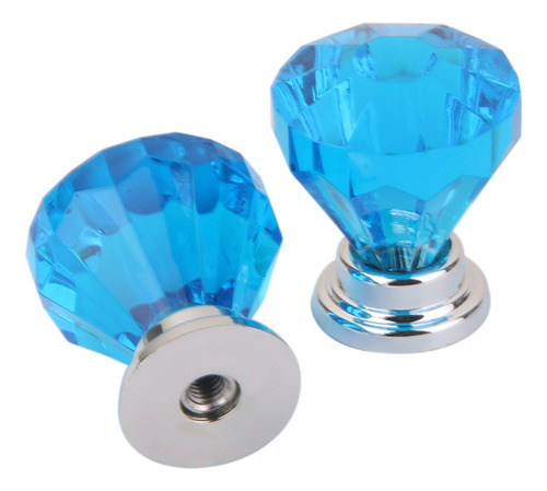 Armario De Cristal Con Forma De Diamante, 2 Pomos Para Cajon