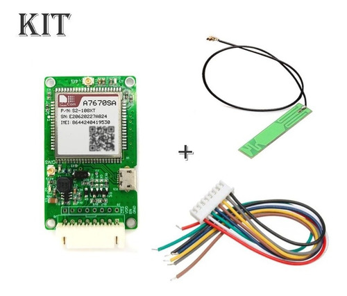 Kit A7670sa Modulo 4g Gsm Gprs Lte Cat1 + Antena Y Cable